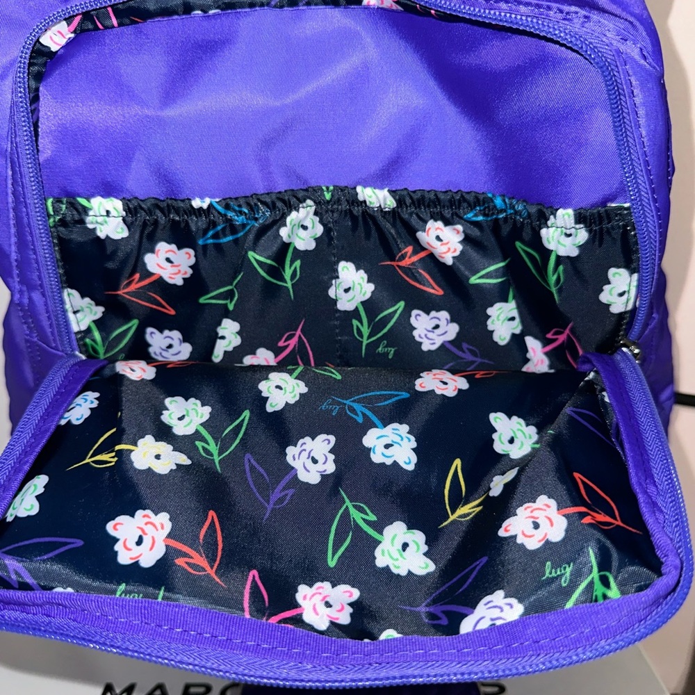 Lug Jumping Jack Drawstring Backpack Nwot Violet - image 2